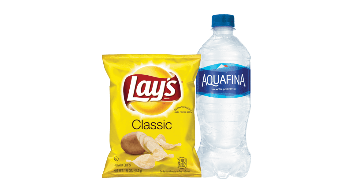 Bottled Water & Chips Combo