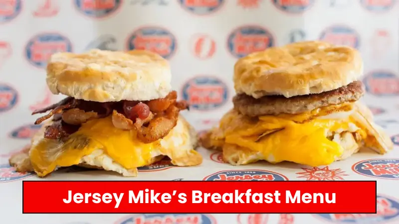 Jersey Mike’s Breakfast Menu