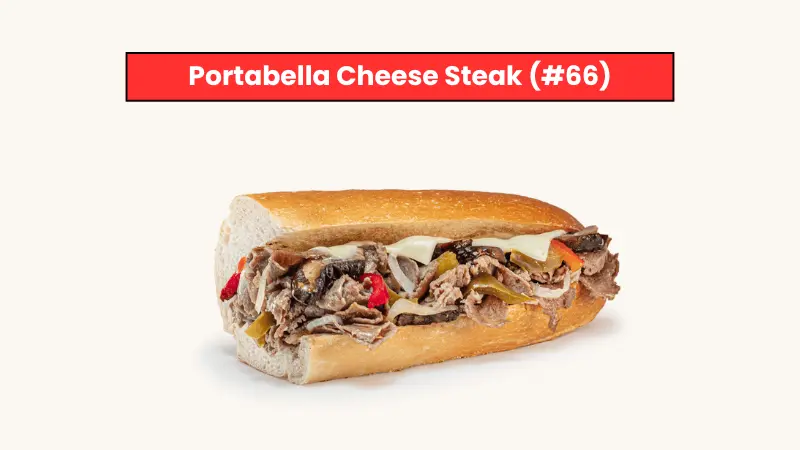 Portabella Cheese Steak (#66)