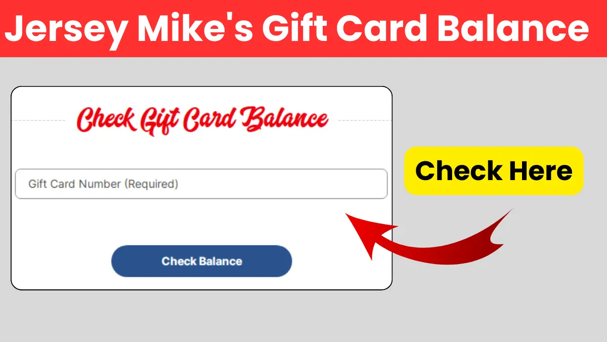 Jersey Mike's Gift Card Balance