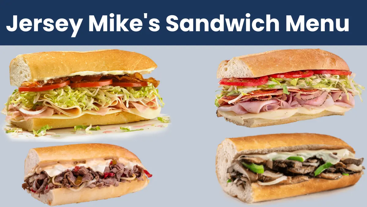 Jersey Mike's Sandwich Menu With Prices